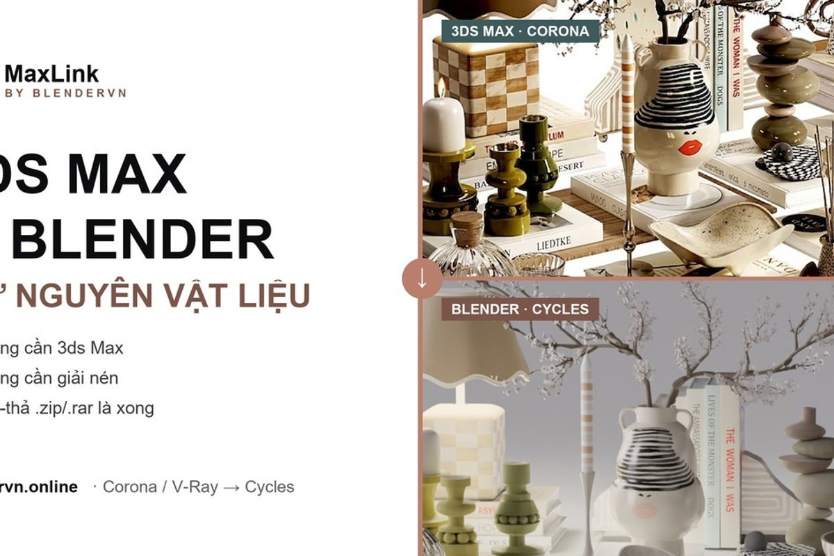 Chuyển Team Từ SketchUp & 3dsMax Sang Blender, Giữ Nguyên File Cũ — đào tạo Blender cho doanh nghiệp